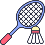 Sports racket icon